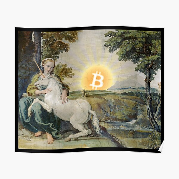 Bitcoin Unicorn Poster