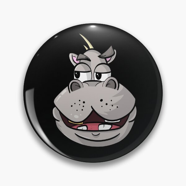 Artikelvorschau, Cool Cute Hippo Cartoon entworfen und verkauft von LEFDDesigns.