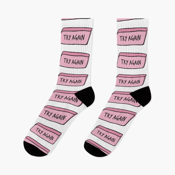 Item preview, Try Again Motivational Pink Eraser designed and sold by murialbezanson.