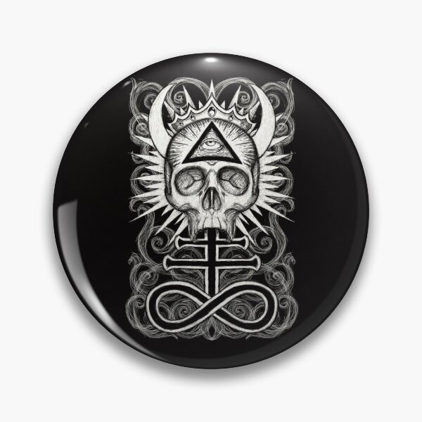 Artikelvorschau, Illuminati Schädel und Schwefelkreuz entworfen und verkauft von ShayneoftheDead.