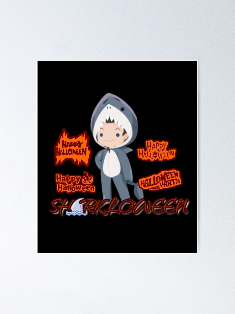 Download Sharkloween Svg Happy Halloween Unique Halloween Halloween Clipart Shark Svg Shark Dress Shark Club Poster By Masssass3 Redbubble PSD Mockup Templates