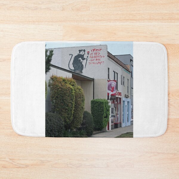 Item preview, Banksy Rat, I'm Out Of Bed And Dressed - What More Do You Want? designed and sold by ManwithaCamera.