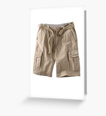 cargo shorts Greeting Card