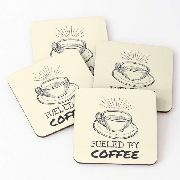 Item preview, Glowing Americano Fueled By Coffee Saying designed and sold by Telle Garcia.