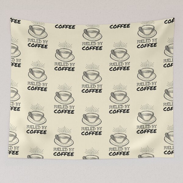 Item preview, Glowing Americano Fueled By Coffee Saying designed and sold by Telle Garcia.