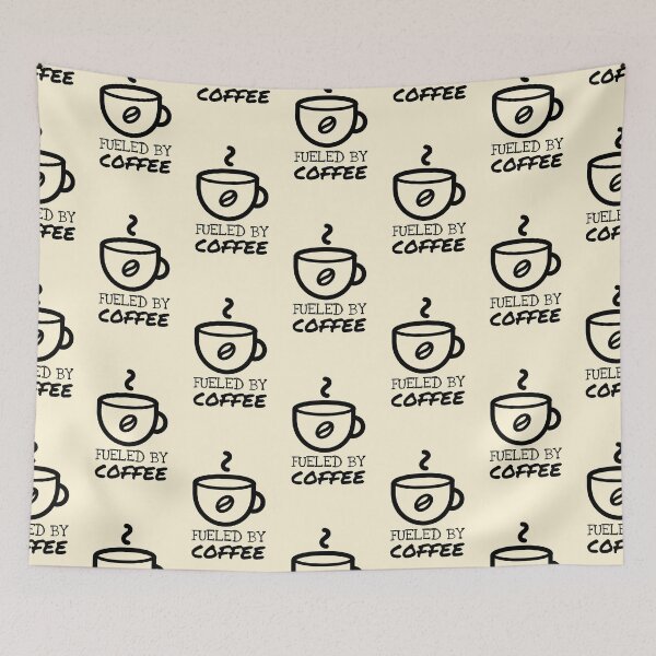 Item preview, Simple Cup Fueled By Coffee Saying designed and sold by Telle Garcia.