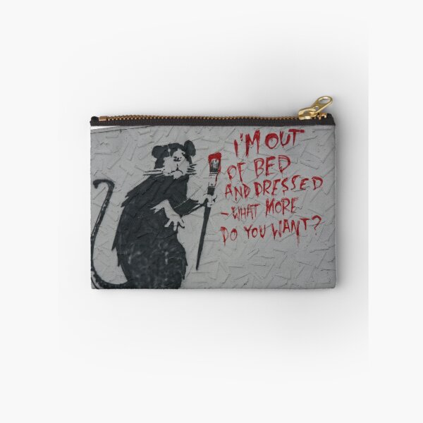Item preview, Banksy Rat, I'm Out Of Bed And Dressed - What More Do You Want? designed and sold by ManwithaCamera.