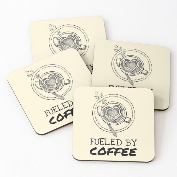 Item preview, Beans and Heart Fueled By Coffee Saying designed and sold by Telle Garcia.