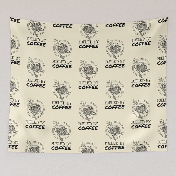 Item preview, Beans and Heart Fueled By Coffee Saying designed and sold by Telle Garcia.