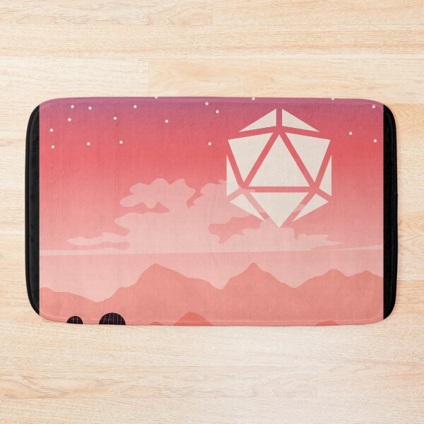 Item preview, Desert Starry Night D20 Dice Full Moon RPG Landscape designed and sold by pixeptional.