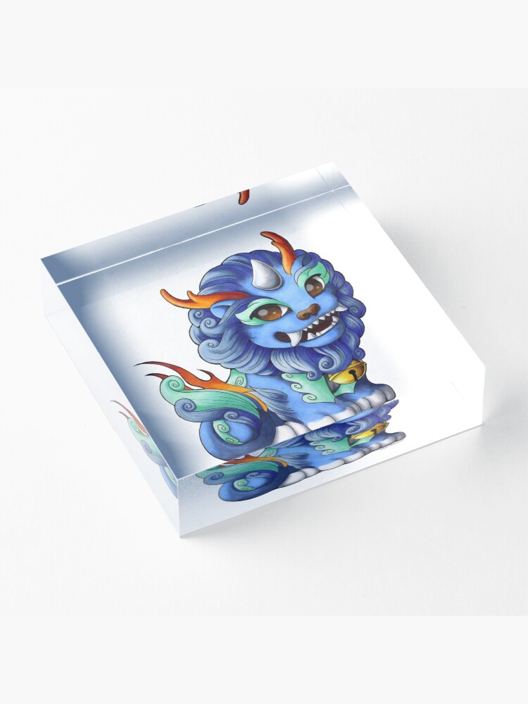 Alternate view of Cute Haetae Korean Mythological Creature Art Acrylic Block