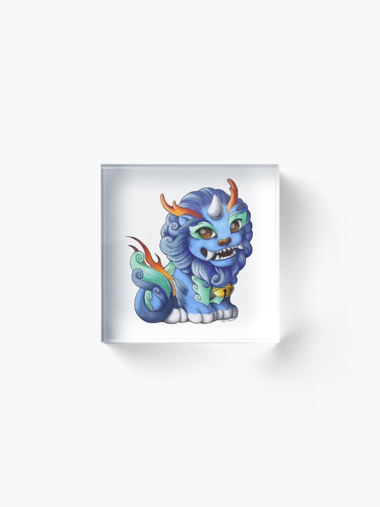 Alternate view of Cute Haetae Korean Mythological Creature Art Acrylic Block