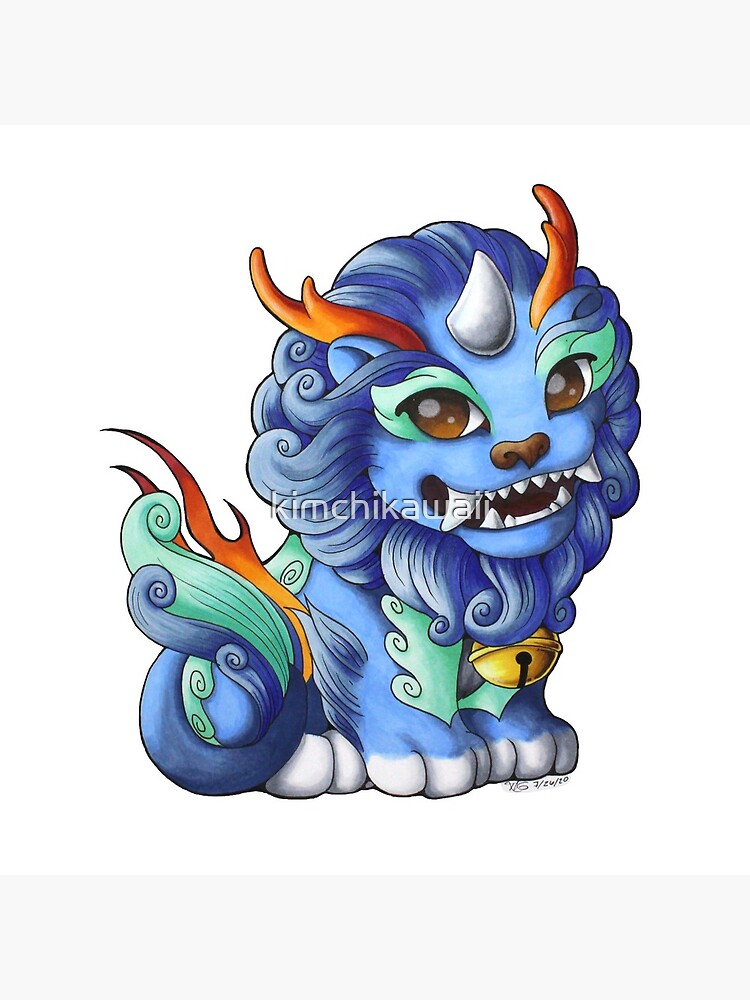 Cute Haetae Korean Mythological Creature Art by kimchikawaii