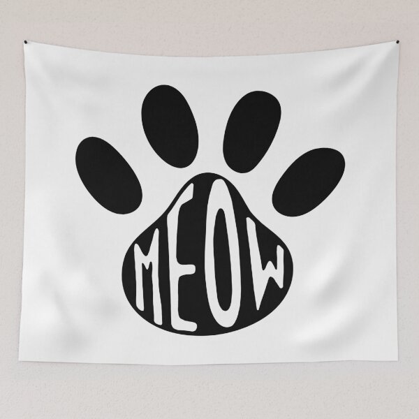 Item preview, Meow Cat Paw Illustration designed and sold by murialbezanson.