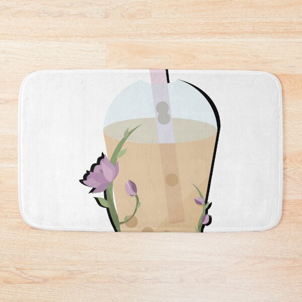 Item preview, Floral Boba w/ shadow designed and sold by sweetheartgrams.