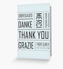 Multi-Language Thank You Card Greeting Card