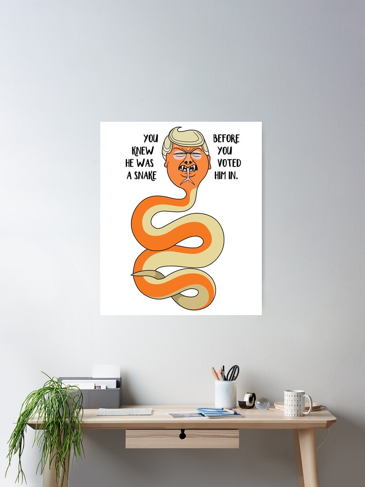 Thumbnail 1 of 3, Poster, Donald The Snake designed and sold by OwlishArts.