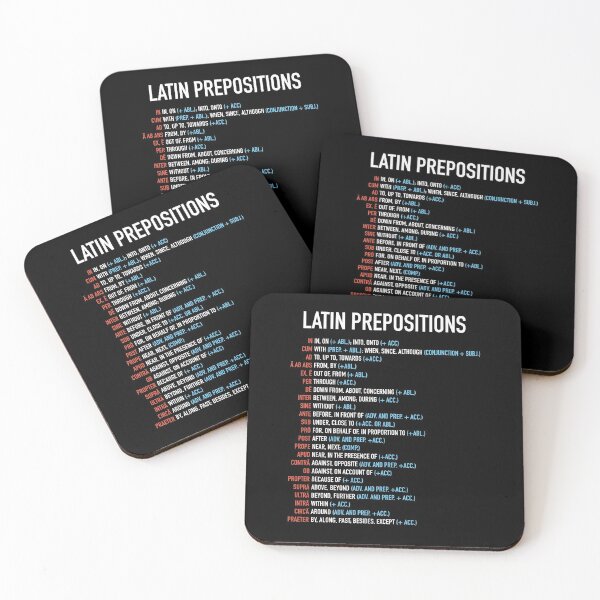 Item preview, Latin Prepositions List designed and sold by HiddenVerb.
