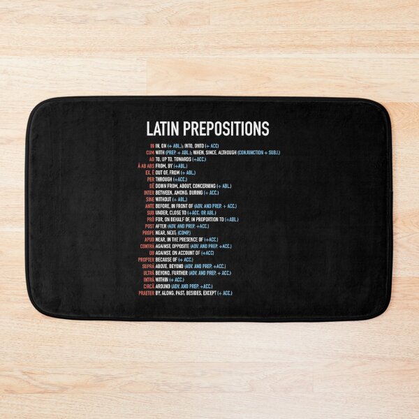 Item preview, Latin Prepositions List designed and sold by HiddenVerb.