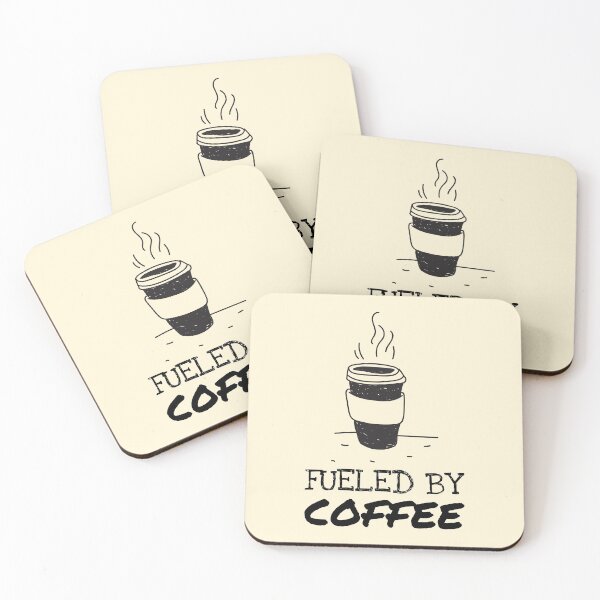 Item preview, Warm Cup Doodle Fueled By Coffee Saying designed and sold by Telle Garcia.