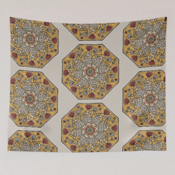 Item preview, The sacred bloom...Madhubani painting designed and sold by Prita-D.