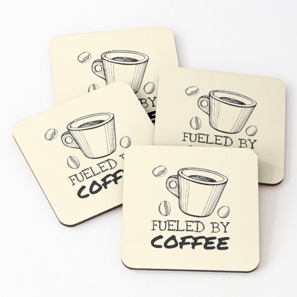 Item preview, Steel Cup and Beans Fueled By Coffee Saying designed and sold by Telle Garcia.