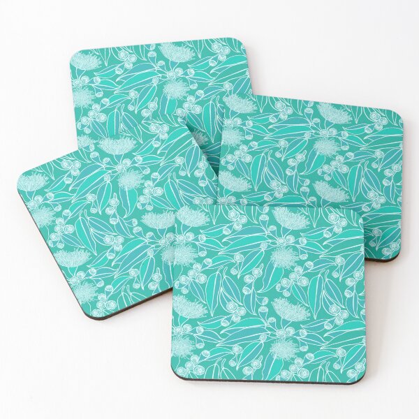 Item preview, Eucalyptus Blue Garden -  Blue and Green Color Palette designed and sold by Sketchbook Designs.