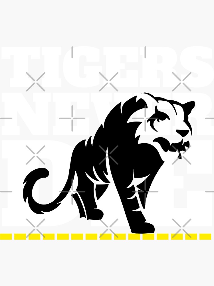 Thumbnail 3 of 3, Sticker, Richmond Football Club | Tigers Never Die | AFL designed and sold by GoodClothing.