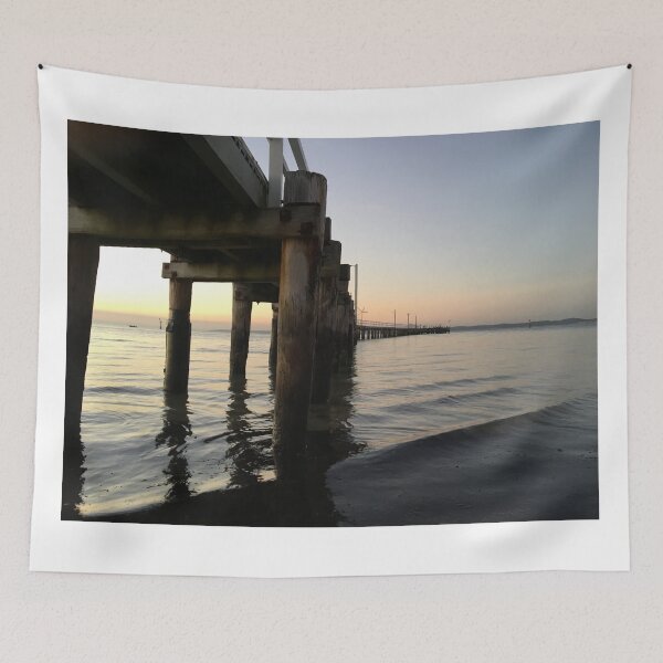 Item preview, Jetty by the Sea at sunrise designed and sold by Tait N.
