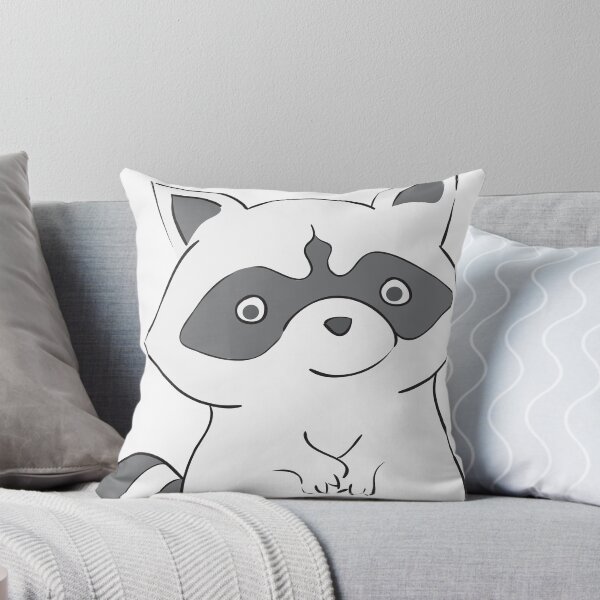 Item preview, cute cheeky raccoon designed and sold by bravescribbler.