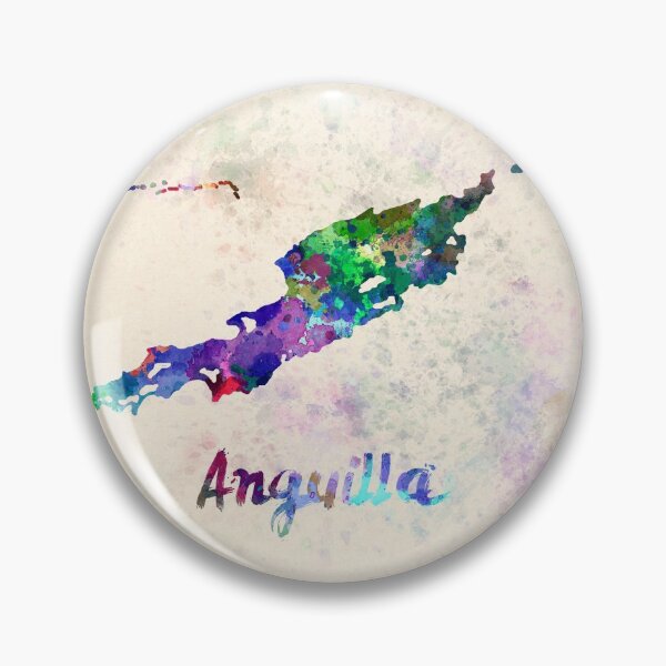 Item preview, Anguilla watercolor map designed and sold by paulrommer.