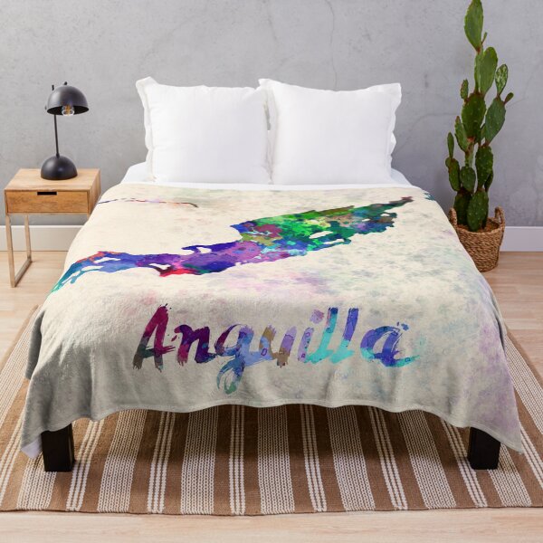 Item preview, Anguilla watercolor map designed and sold by paulrommer.