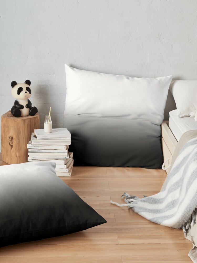Alternate view of Black Ombre Gradient Floor Pillow