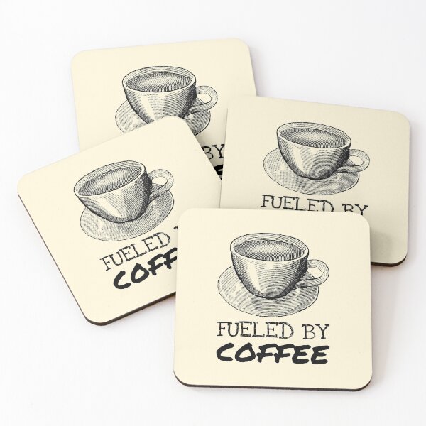 Item preview, Black Drawings Fueled By Coffee Saying designed and sold by Telle Garcia.