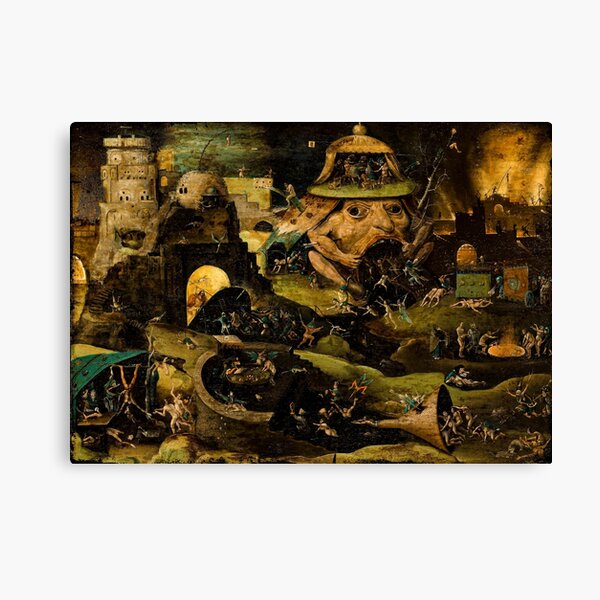 Hell Hieronymus Bosch Huge A0 size 84x118.8cm QUALITY Canvas Print Unframed