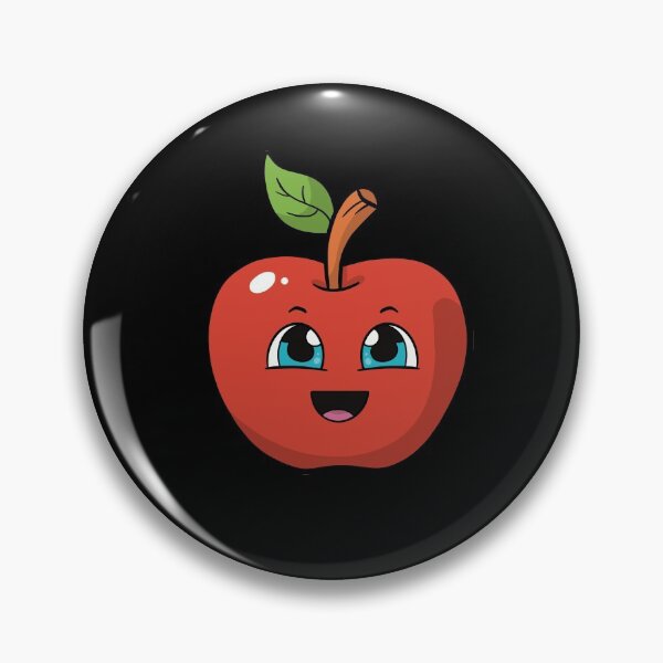 Item preview, Happy Cute Apple Cartoon designed and sold by LEFDDesigns.
