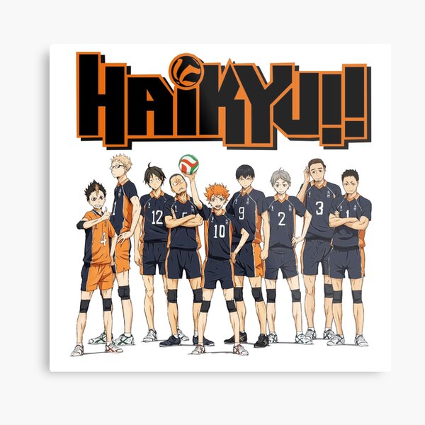 Volleyball Anime Metallbild