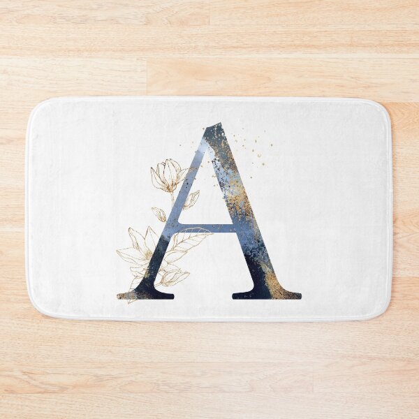 Item preview, Floral Initial Letter A, Monogram designed and sold by PinkLotusArt.