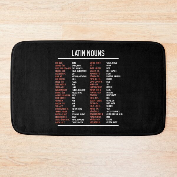 Item preview, Latin Nouns - Top 46 Most Frequent Latin Words designed and sold by HiddenVerb.