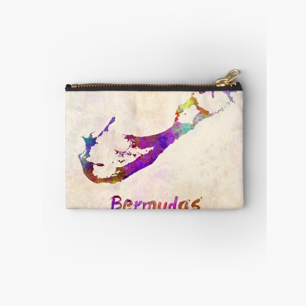 Item preview, Bermudas watercolor map designed and sold by paulrommer.
