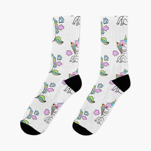 Item preview, Cute unicorn eat ice cream designed and sold by maipadpro.