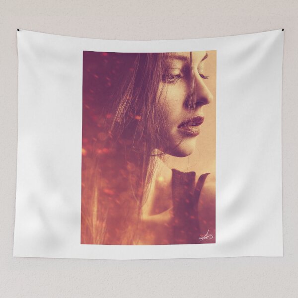 Item preview, Beautiful Girl on Fire designed and sold by ohbeclever.
