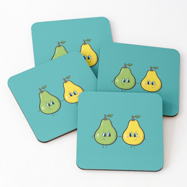 Item preview, Cute Pear Couple Cartoon designed and sold by LEFDDesigns.