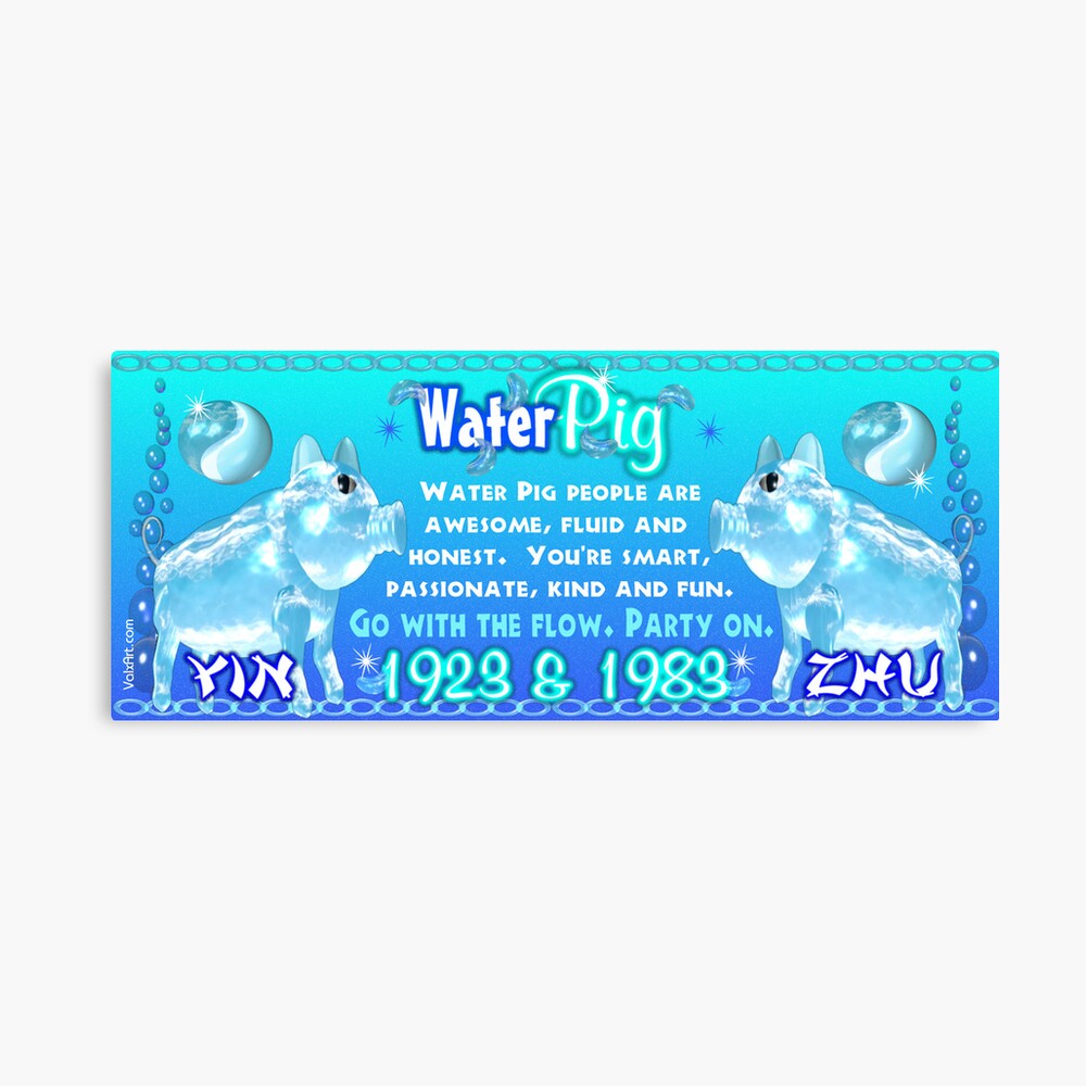 1983 2043 Chinese zodiac born in year of Water Pig by Valxart