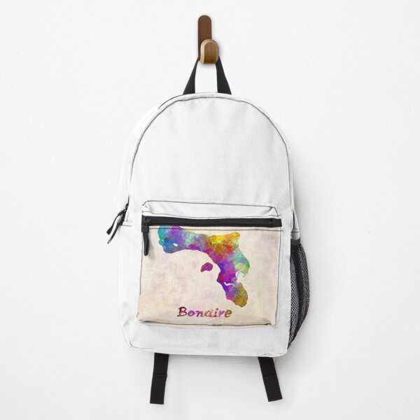Item preview, Bonaire watercolor map designed and sold by paulrommer.