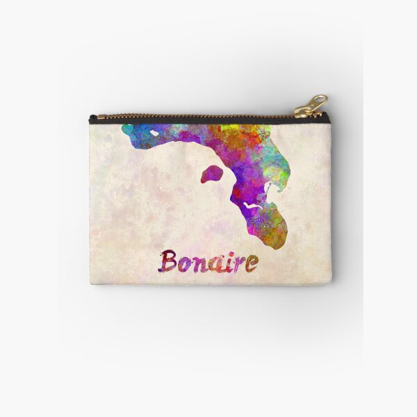 Item preview, Bonaire watercolor map designed and sold by paulrommer.