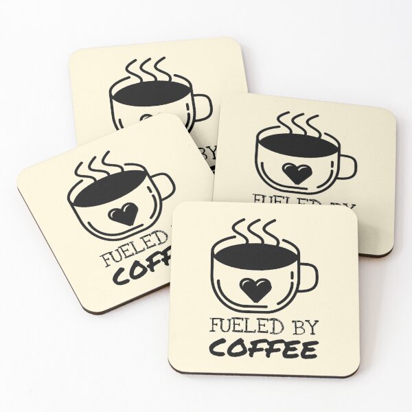Item preview, Fueled By Coffee Saying Heart Warm Cup designed and sold by Telle Garcia.