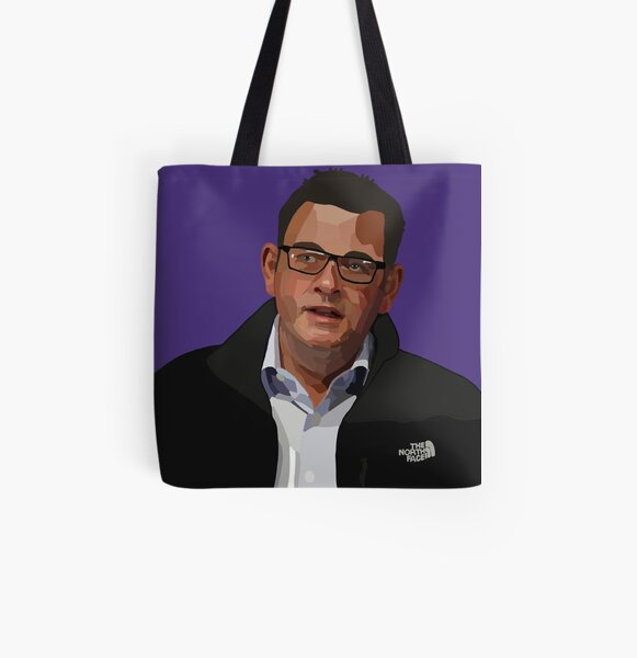 The Iconic North Face Jacket (and Dan Andrews) All Over Print Tote Bag