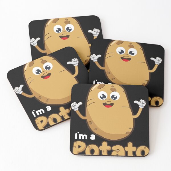 Item preview, I Am A Potato design, French Fry design, Potato gift graphic designed and sold by Lisbob.