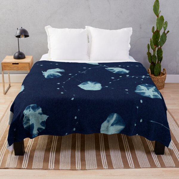 Item preview, Blue botanical floral pattern 4 designed and sold by KasparekFineArt.